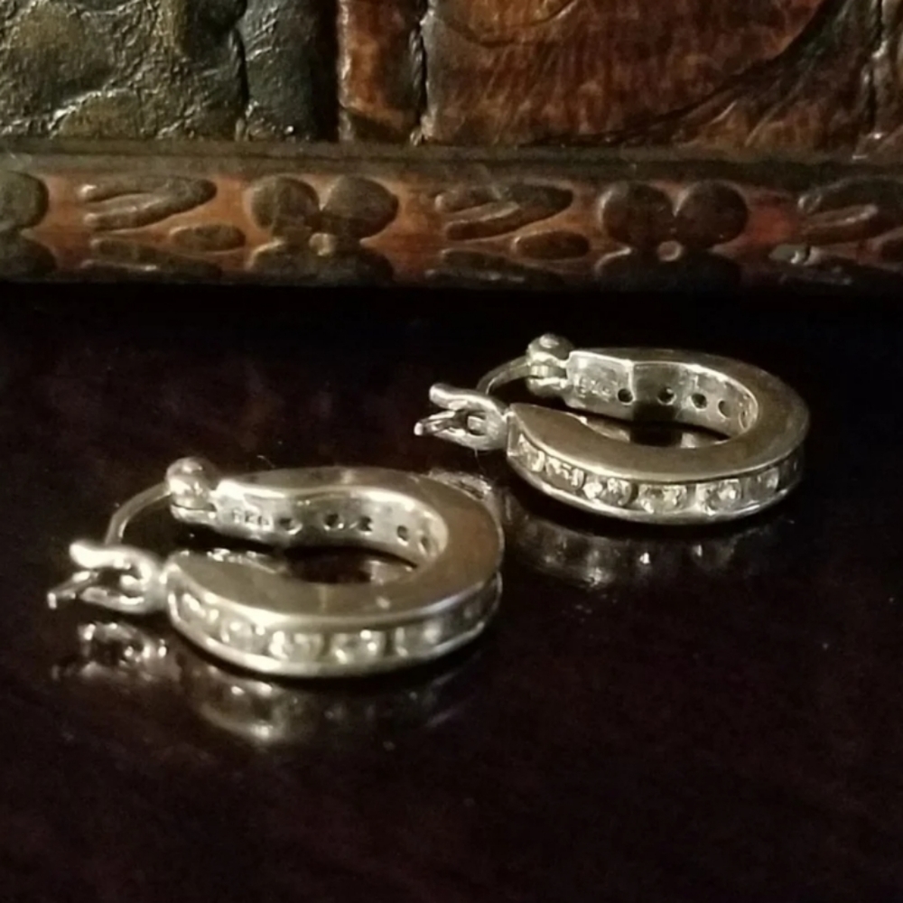 Silpada Sterling Silver & Cubic Zirconia Earrings